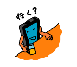 Smao. he is smartphone. sticker #1618866