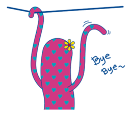 Pretty pink SLOTH. sticker #1618885