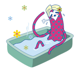 Pretty pink SLOTH. sticker #1618889