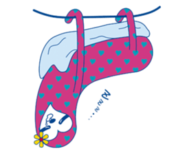 Pretty pink SLOTH. sticker #1618893