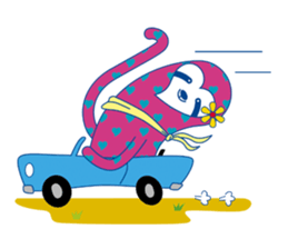 Pretty pink SLOTH. sticker #1618907