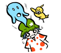 Cute stickers of girls tulip hat sticker #1619007