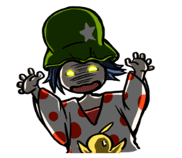 Cute stickers of girls tulip hat sticker #1619009