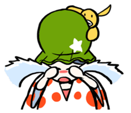 Cute stickers of girls tulip hat sticker #1619014