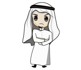 Arab guy , Keffiyeh lover sticker #1619514