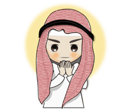 Arab guy , Keffiyeh lover sticker #1619516