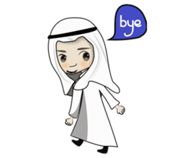 Arab guy , Keffiyeh lover sticker #1619519