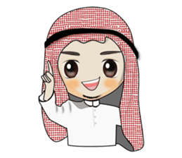 Arab guy , Keffiyeh lover sticker #1619520