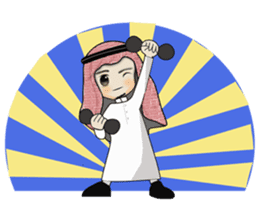 Arab guy , Keffiyeh lover sticker #1619527