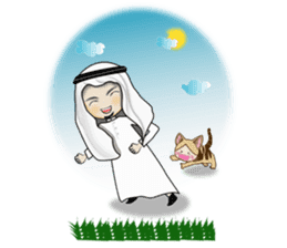 Arab guy , Keffiyeh lover sticker #1619528