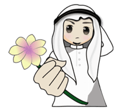 Arab guy , Keffiyeh lover sticker #1619535