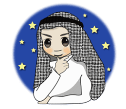 Arab guy , Keffiyeh lover sticker #1619540