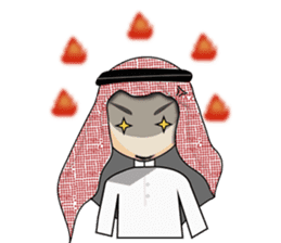 Arab guy , Keffiyeh lover sticker #1619541
