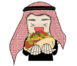 Arab guy , Keffiyeh lover sticker #1619544