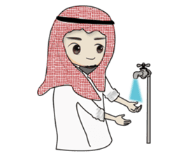 Arab guy , Keffiyeh lover sticker #1619545