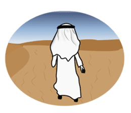 Arab guy , Keffiyeh lover sticker #1619549