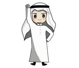 Arab guy , Keffiyeh lover sticker #1619550