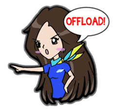 Flight Attendant! sticker #1619659