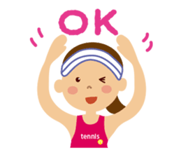 Tennis girls sticker #1619877