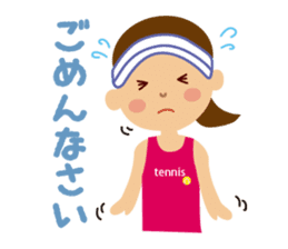 Tennis girls sticker #1619880