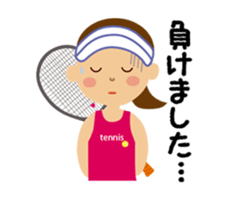 Tennis girls sticker #1619882