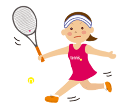 Tennis girls sticker #1619904