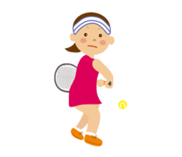 Tennis girls sticker #1619905