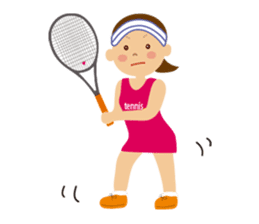 Tennis girls sticker #1619906