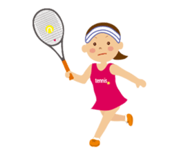Tennis girls sticker #1619908