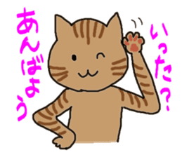 Nagoya dialect with cats sticker #1619955