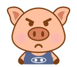 Cute Q Pig sticker #1622073