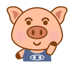 Cute Q Pig sticker #1622074