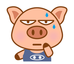 Cute Q Pig sticker #1622076