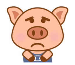 Cute Q Pig sticker #1622077