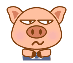 Cute Q Pig sticker #1622078