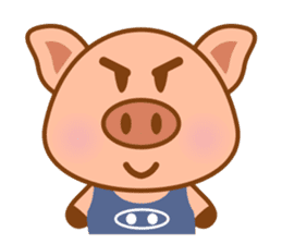 Cute Q Pig sticker #1622079