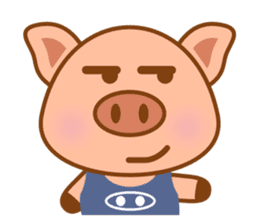 Cute Q Pig sticker #1622083