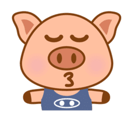 Cute Q Pig sticker #1622084