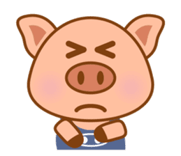 Cute Q Pig sticker #1622089
