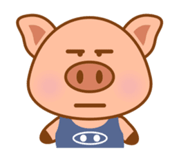 Cute Q Pig sticker #1622090