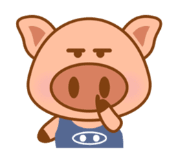 Cute Q Pig sticker #1622094