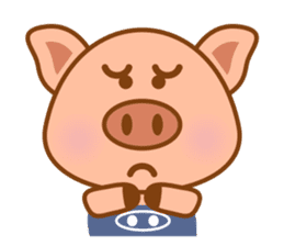 Cute Q Pig sticker #1622096