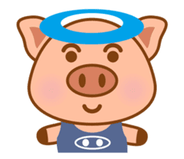 Cute Q Pig sticker #1622097