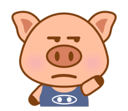 Cute Q Pig sticker #1622098