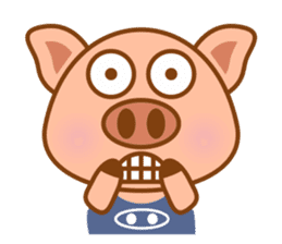 Cute Q Pig sticker #1622100