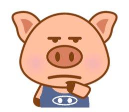 Cute Q Pig sticker #1622104