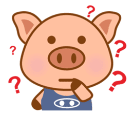Cute Q Pig sticker #1622109