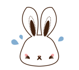 Eye shadow rabbit Sticker sticker #1622196