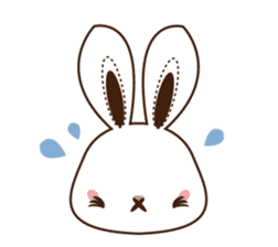 Eye shadow rabbit Sticker sticker #1622196