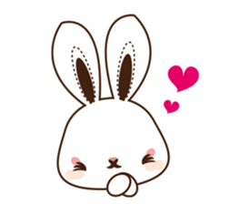 Eye shadow rabbit Sticker sticker #1622197